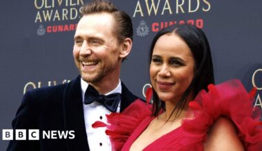 Olivier Awards red carpet: Rachel Zegler, Cate Blanchett and Paddington among stars - BBC