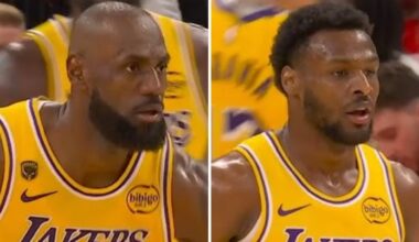 Houston Rockets collapse against Los Angeles Lakers, LeBron James alley-oop to Bronny, video, highlights