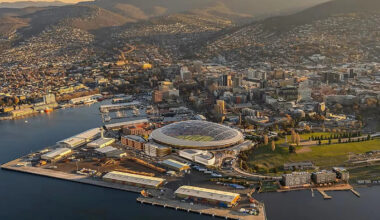 Images give peak into planned AFL stadium's surrounds