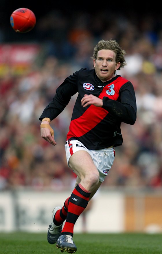 Champion: James Hird played in Essendon’s most recent winning final in 2004.
