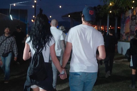 The 54-year-old former Canadian prime minister and father of three with the pop singer in another picture posted by Perry.