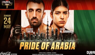 PFL MENA fight card: Despite unrest in Middle East, ‘Pride of Arabia’ moving forward on May 24 in Dubai