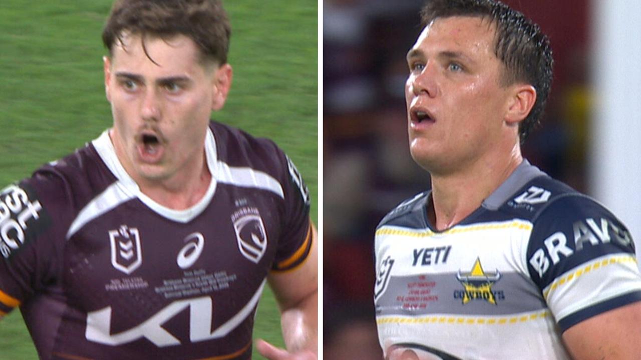 North Queensland Cowboys defeat Brisbane Broncos, highlights, Scott Drinkwater, Thomas Duffy, Reed Mahoney, Cory Paix, Pat Carrigan sin bin