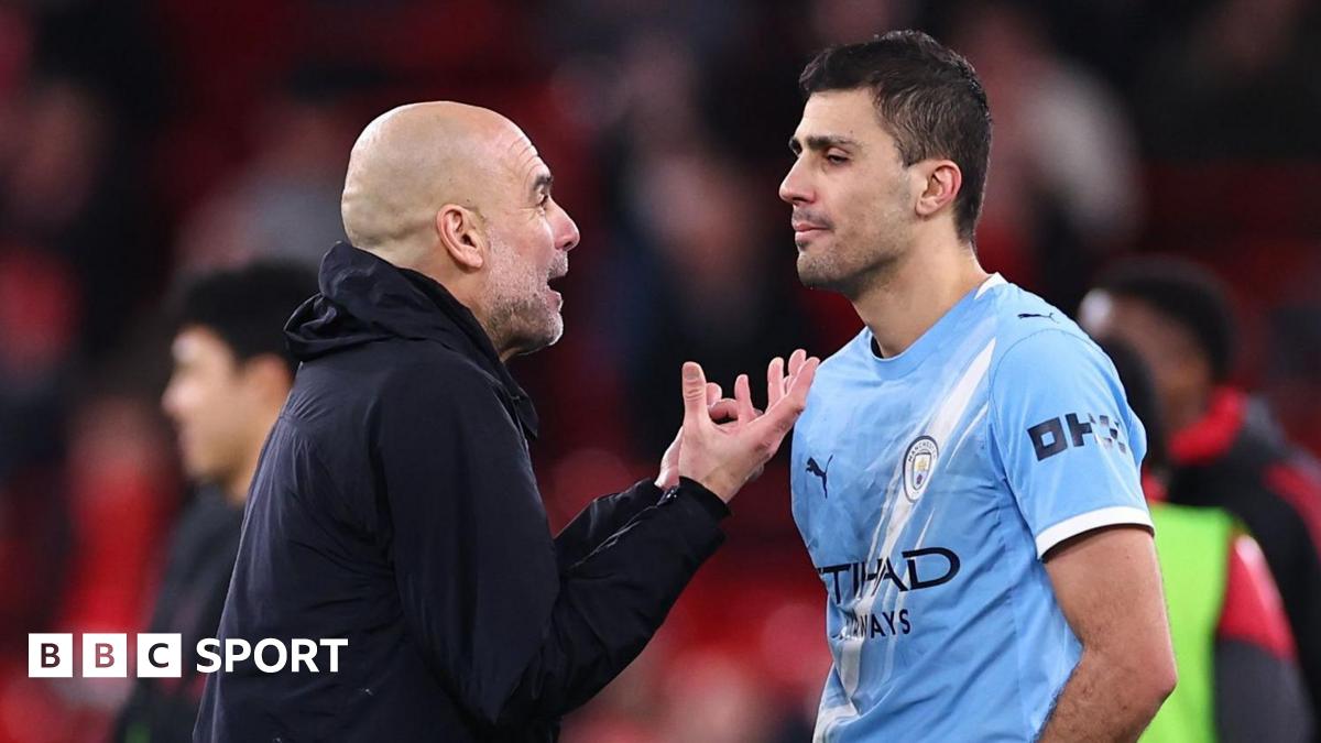 Pep Guardiola and Rodri