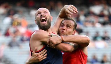 AFL 2026; Tom Hawkins on why Max Gawn is excelling, Alastair Clarkson questions new ruck rules, Melbourne vs Essendon, news, analysis, video