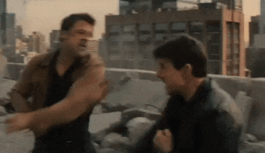 This fight scene between Tom Cruise and Brad Pitt shocked Hollywood. But is AI actually here to help?