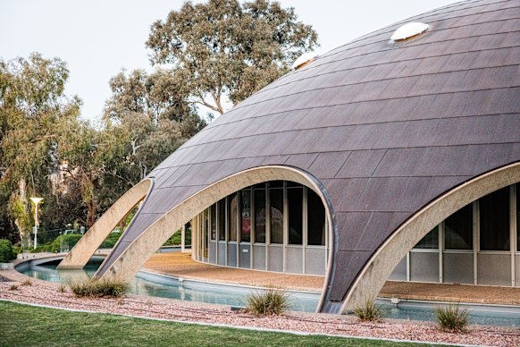 The futuristic design  of Canberra’s 1959 Australian Academy of Science’s Shine Dome “still feels striking” to this day.