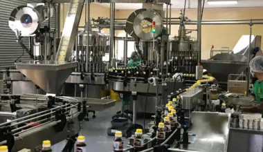 Tai Hua Food Industries' packaging line for Tai Hua soya sauce at its 12 Jalan Besut factory in Jurong district.