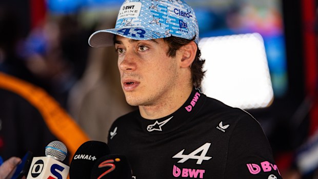 Franco Colapinto of Argentina and Alpine F1 Team answers questions in the TV media pen during the F1 Grand Prix of Japan at Suzuka Circuit on March 29, 2026 in Suzuka, Japan. (Photo by Jayce Illman/Getty Images)