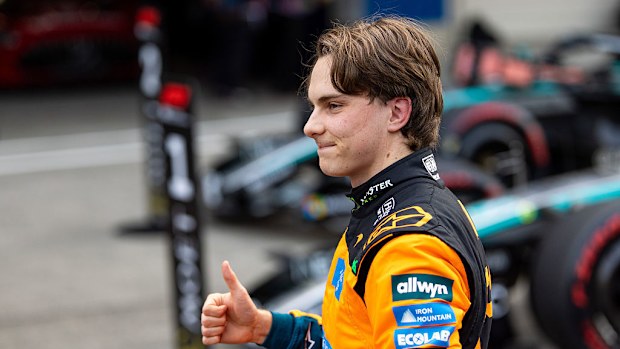 Oscar Piastri seen after qualifying.