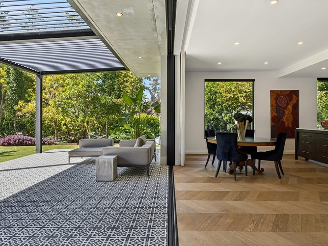 Located at 9 Haining Avenue, the property sits on an 832sqm block within a leafy enclave of North Cottesloe.

