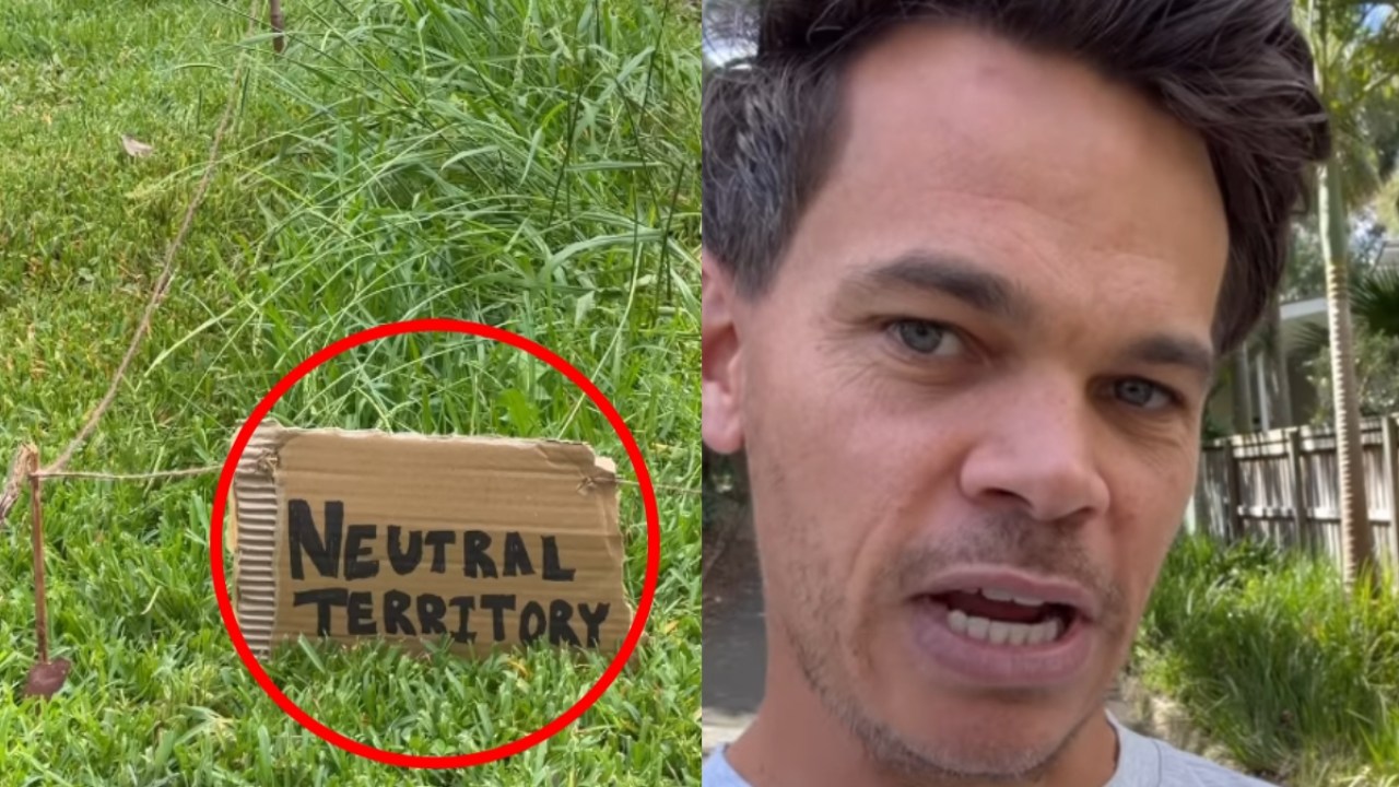 'Resolved diplomatically': Bachelor star Jimmy Nicholson's 'petty' act in response to neighbour's 'un-Australian' lawnmowing incident divides the internet