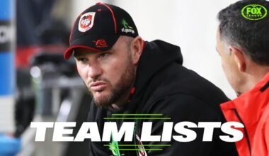 Team Lists Round 8, ins and outs, team selections, injuries, Dean Young, Dragons team changes, Kyle Flanagan, Broncos injuries, Michael Maguire