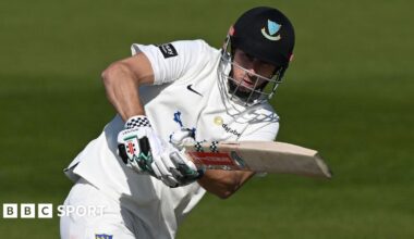 John Simpson plays a shot for Sussex