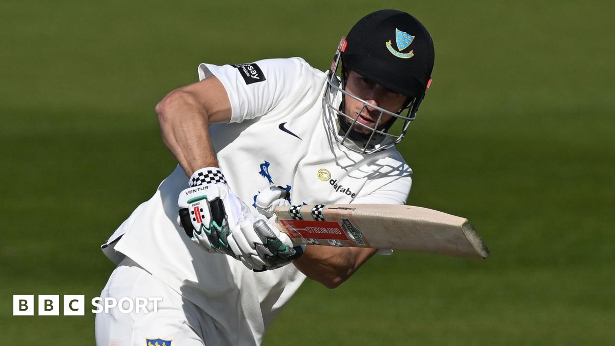 John Simpson plays a shot for Sussex