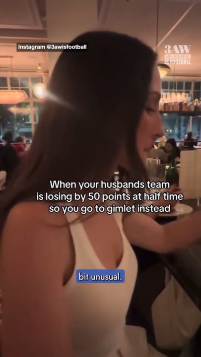 Zach Merrett's wife leaves Essendon game at halftime 