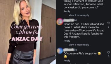 'Horrible and very poor taste': Influencer and AFL WAG's draws backlash after using Anzac Day to promote her fashion collaboration