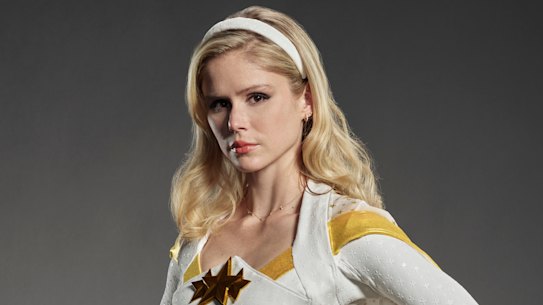 “Nothing has been or is off limits and that’s very liberating,” says Erin Moriarty, who plays assault victim-turned-crusader Starlight in The Boys.