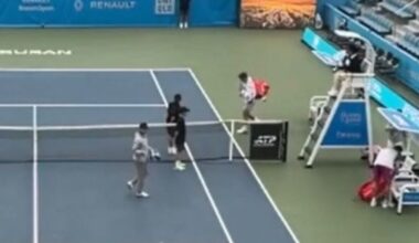British tennis star's match suspended as players forced to leave court | Tennis | Sport