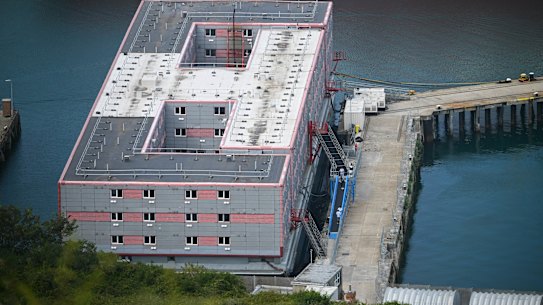 The Bibby Stockholm, an accommodation barge, was used to house asylum seekers under Corporate Travel’s UK contract.