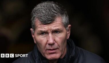 Exeter Chiefs director of rugby Rob Baxter looking on before his side's match against Munster.