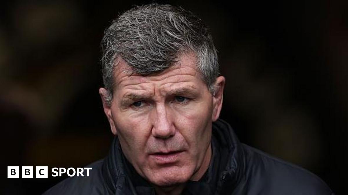 Exeter Chiefs director of rugby Rob Baxter looking on before his side's match against Munster.