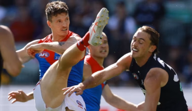 AFL teams Melbourne and Carlton plan landmark mental health game after Elijah Hollands is admitted to hospital