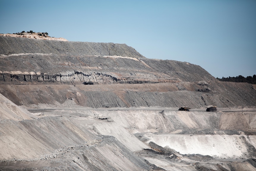Pit workings at Premier Coal's mine near Collie.