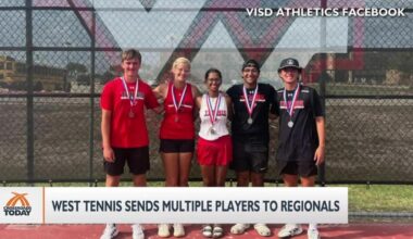 Victoria West Tennis shines at district meet with multiple podium finishes | Sports