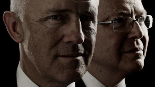 Malcolm Turnbull & Kevin Rudd photographic illustration.