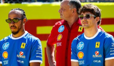 Fred Vasseur, Charles Leclerc, Lewis Hamilton, Ferrari, Monza, Italy, 2025
