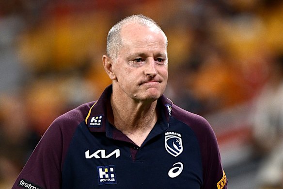 Broncos coach Michael Maguire, pictured in March.