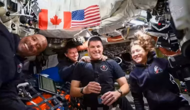 Artemis crew’s families enthralled by messages from space