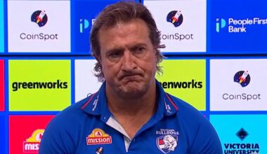 Luke Beveridge press conference, video, Western Bulldogs vs Sydney Swans, Aaron Naughton injury