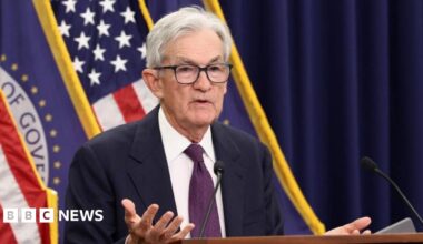 Jerome Powell delivers likely final speech as Fed chairman as rates hold
