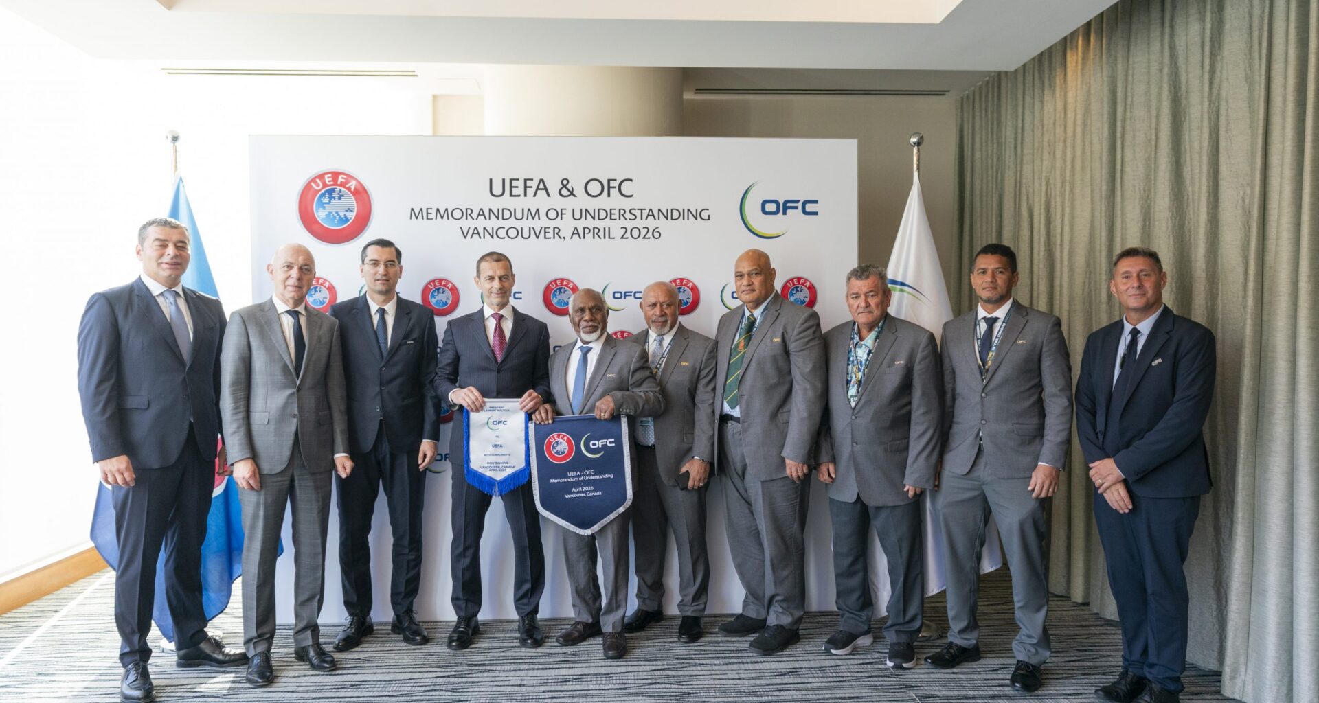 OFC and UEFA sign new Memorandum of Understanding