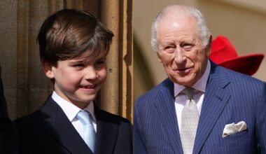 Revealed: Prince Louis' sweet two-word message to grandfather King Charles III at royal Easter service decoded by lipreader