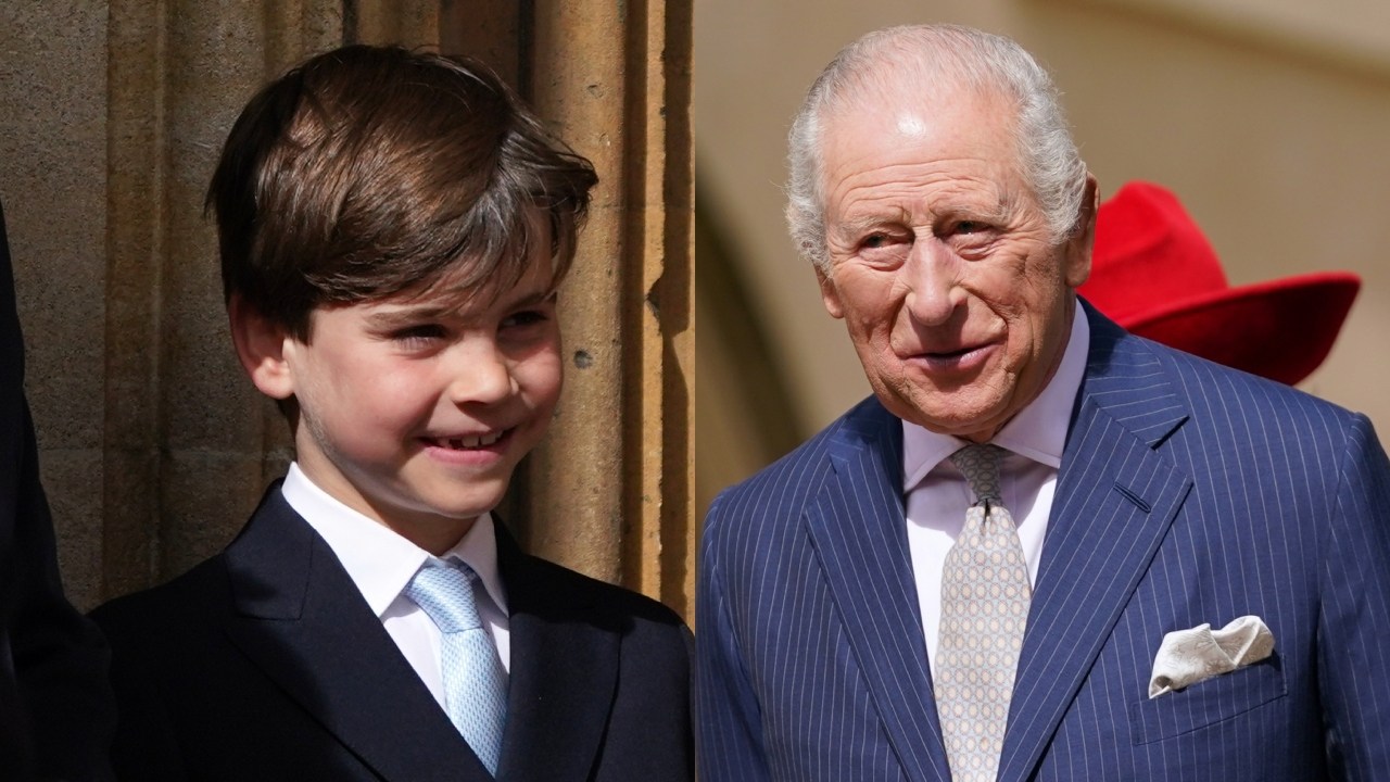 Revealed: Prince Louis' sweet two-word message to grandfather King Charles III at royal Easter service decoded by lipreader