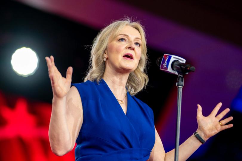 Liz Truss warns UK faces decline, backs bitcoin and starts CPAC UK