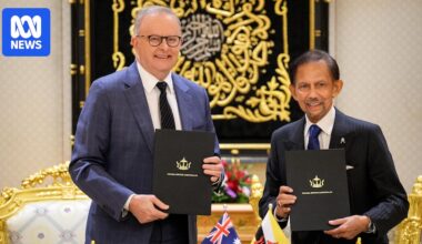 Anthony Albanese meets with Sultan of Brunei to shore up fertiliser and fuel supplies