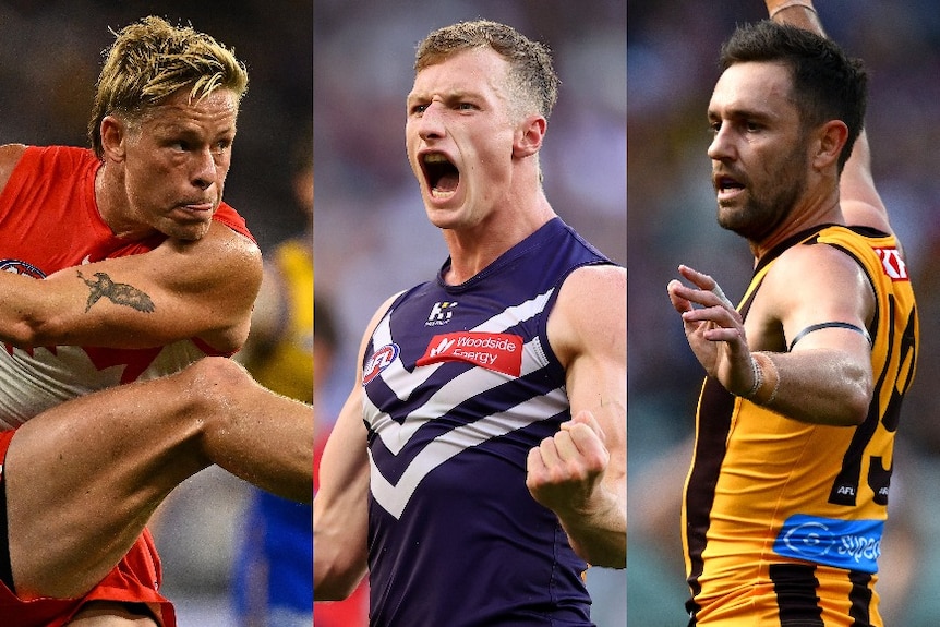 Isaac Heeney, Josh Treacy and Jack Gunston