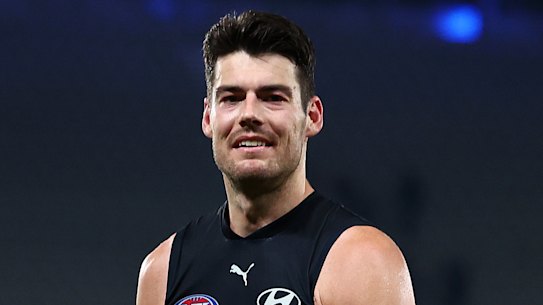 Blues midfielder George Hewett has been left out of the team for the Gather Round opener against Adelaide.