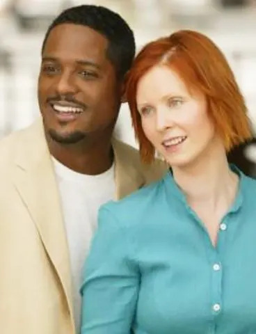 Blair Underwood (left) and Cynthia Nixon in 'Sex and the City'Credit: HBO