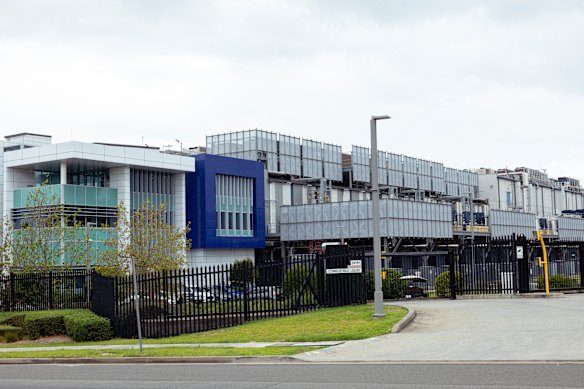 A data centre in Huntingwood in western Sydney.