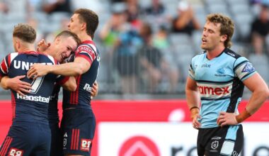 NRL: Sydney Roosters score four unanswered second-half tries to claim 34-22 win over Cronulla Sharks