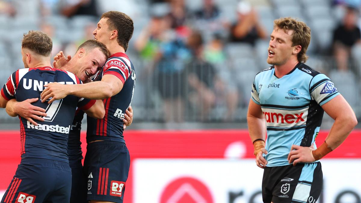 NRL: Sydney Roosters score four unanswered second-half tries to claim 34-22 win over Cronulla Sharks