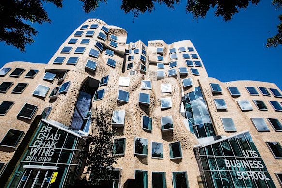 Sydney’s UTS Business School was designed by Frank Gehry, the late and great Canadian-American architect.