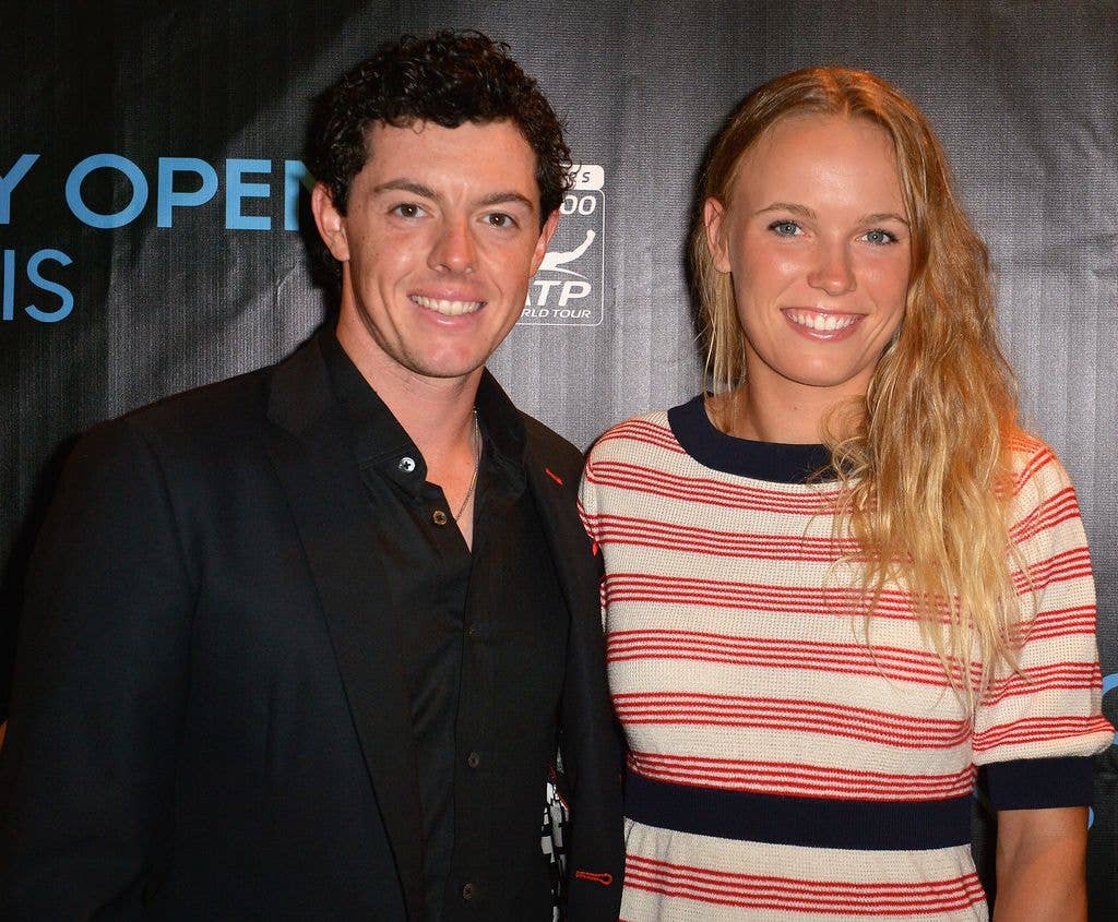photo of rory mcilroy and caroline wozniacki smiling