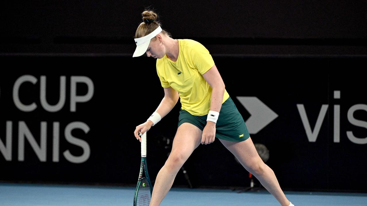 Australia trails Great Britain in Billie Jean King Cup tie, Talia Gibson beaten on debut for Australia, who is Mika Stojsavljevic