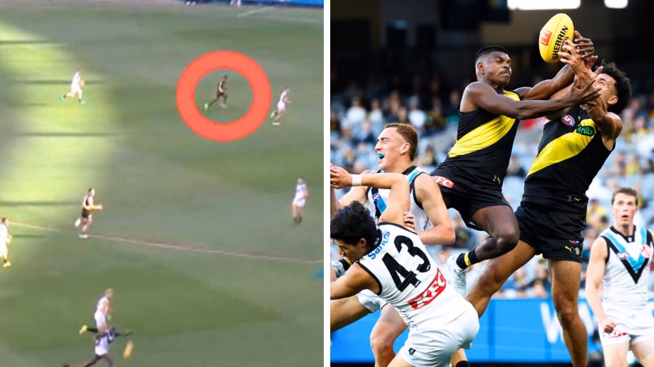 Maurice Rioli mark praised by AFL fans in Richmond Tigers loss to Port Adelaide